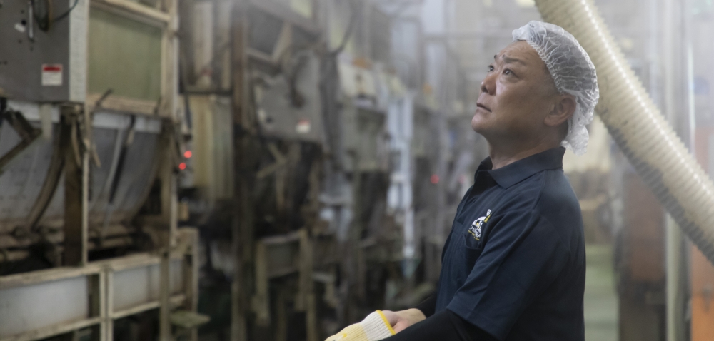 製茶工場にて